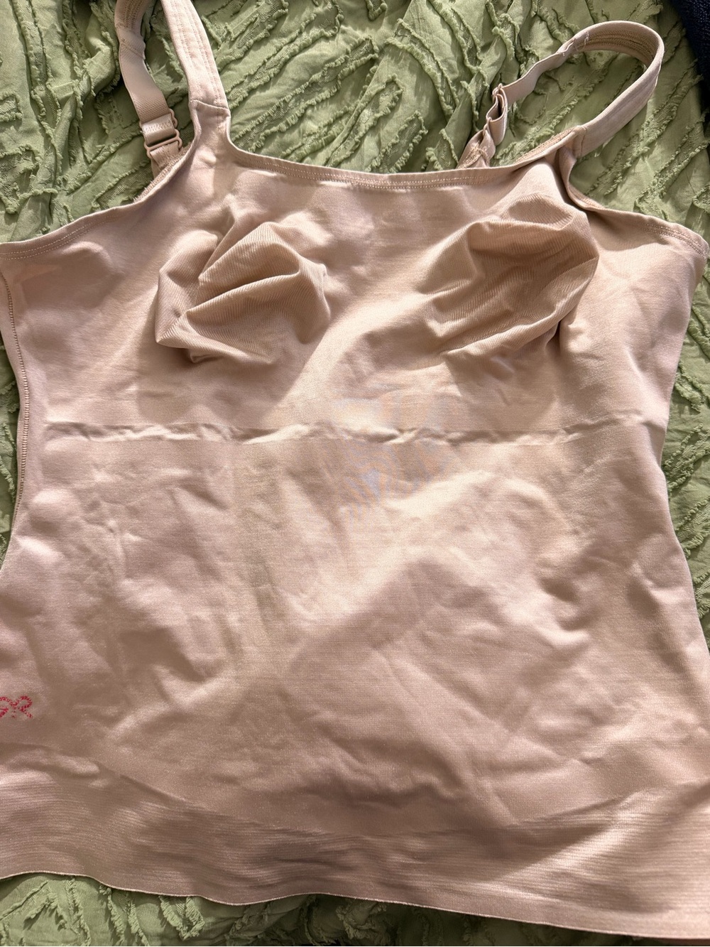 Ruby Ribbon Blush Pink Stretch Cami with Adjustable Straps